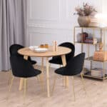 Furniture To Go Roxby Oak 105cm Round Dining Table The Home and Office Stores