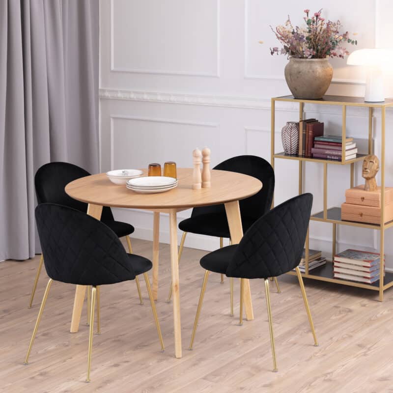 Furniture To Go Roxby Oak 105cm Round Dining Table The Home and Office Stores