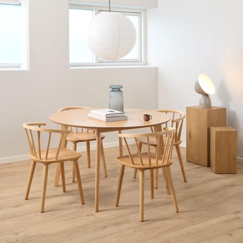 Furniture To Go Roxby Oak 120cm Round Dining Table The Home and Office Stores