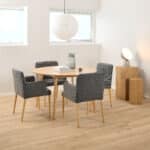 Furniture To Go Roxby Oak 120cm Round Dining Table The Home and Office Stores