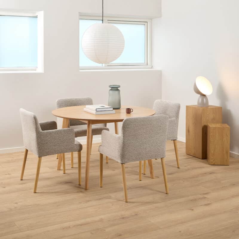 Furniture To Go Roxby Oak 120cm Round Dining Table The Home and Office Stores