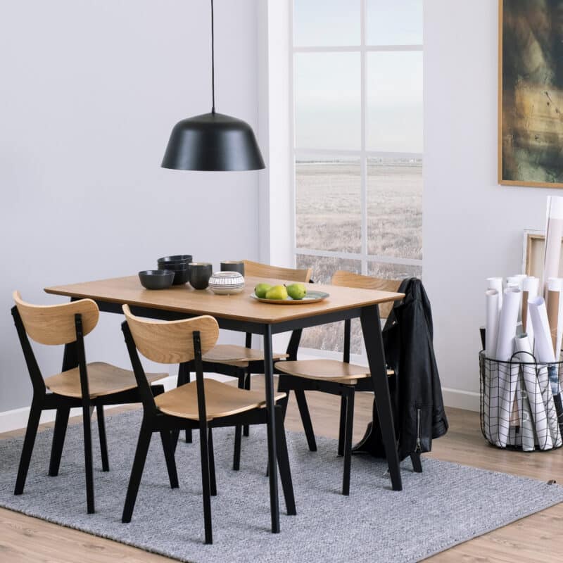Furniture To Go Roxby Oak Rectangular Dining Table The Home and Office Stores