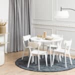 Furniture To Go Roxby White 105cm Round Dining Table The Home and Office Stores