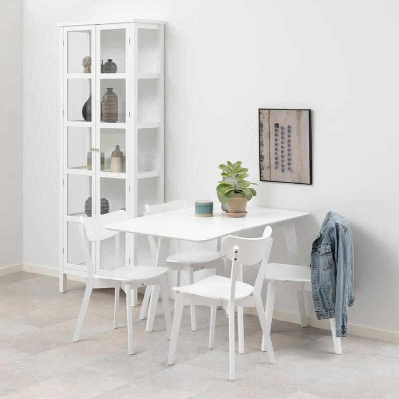 Furniture To Go Roxby White Extendable Dining Table The Home and Office Stores