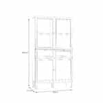Furniture To Go Wensley Light Grey 4 Door 2 Drawer Display Cabinet With LED Lighting The Home and Office Stores