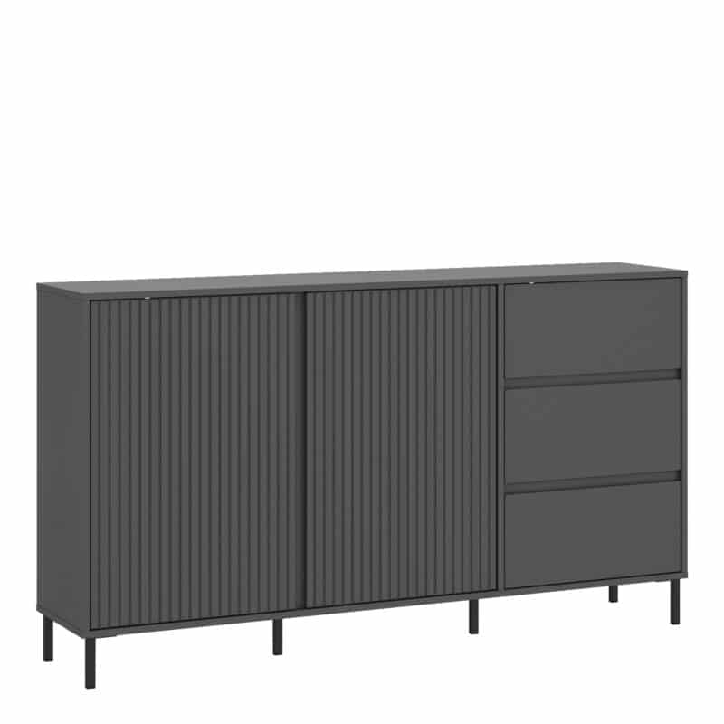 Furniture To Go Avenale 2 door 3 drawer anthracite sideboard