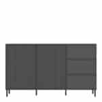 Furniture To Go Avenale 2 Door 3 Drawer Anthracite Sideboard The Home and Office Stores
