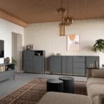 Furniture To Go Avenale 3 Door 3 Drawer Anthracite Sideboard The Home and Office Stores