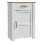 Furniture To Go Bohol 1 door 1 drawer white shoe cabinet