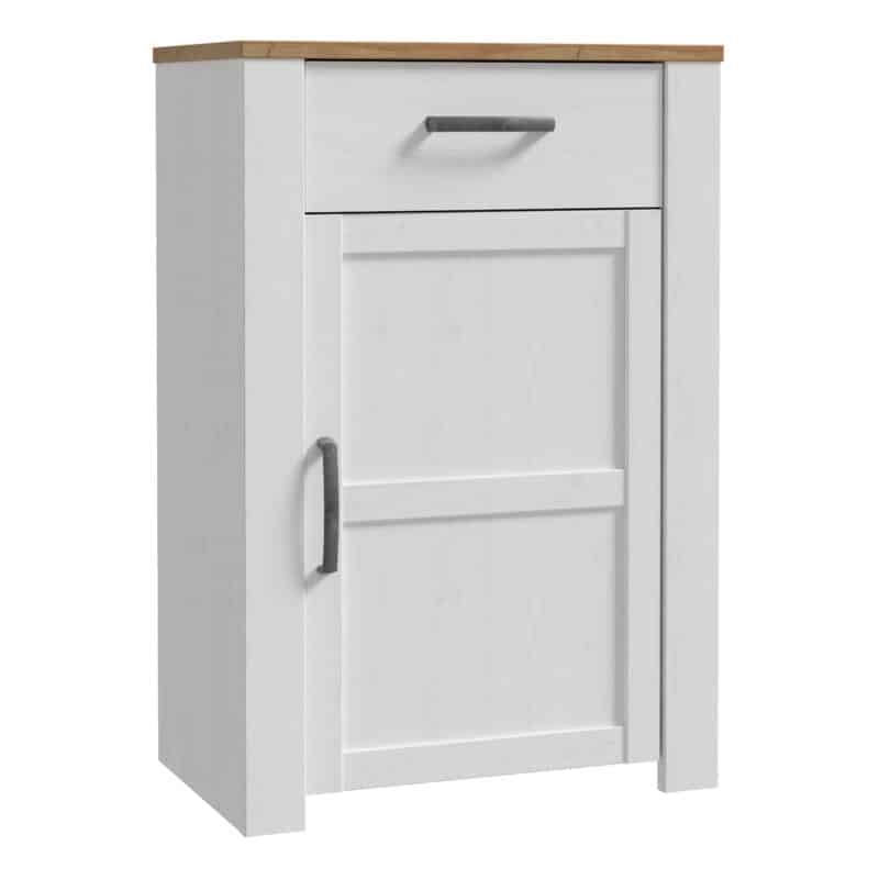 Furniture To Go Bohol 1 door 1 drawer white shoe cabinet