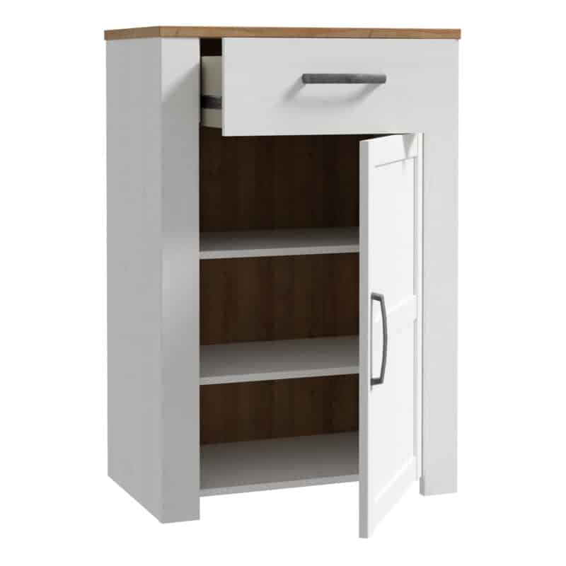 Furniture To Go Bohol 1 Door 1 Drawer White Shoe Cabinet The Home and Office Stores