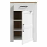 Furniture To Go Bohol 1 Door 1 Drawer White Shoe Cabinet The Home and Office Stores