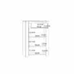 Furniture To Go Bohol 1 Door 1 Drawer White Shoe Cabinet The Home and Office Stores
