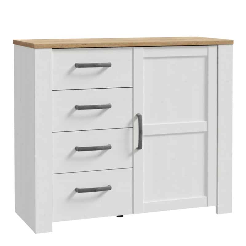 Furniture To Go Bohol 1 door 4 drawer white chest