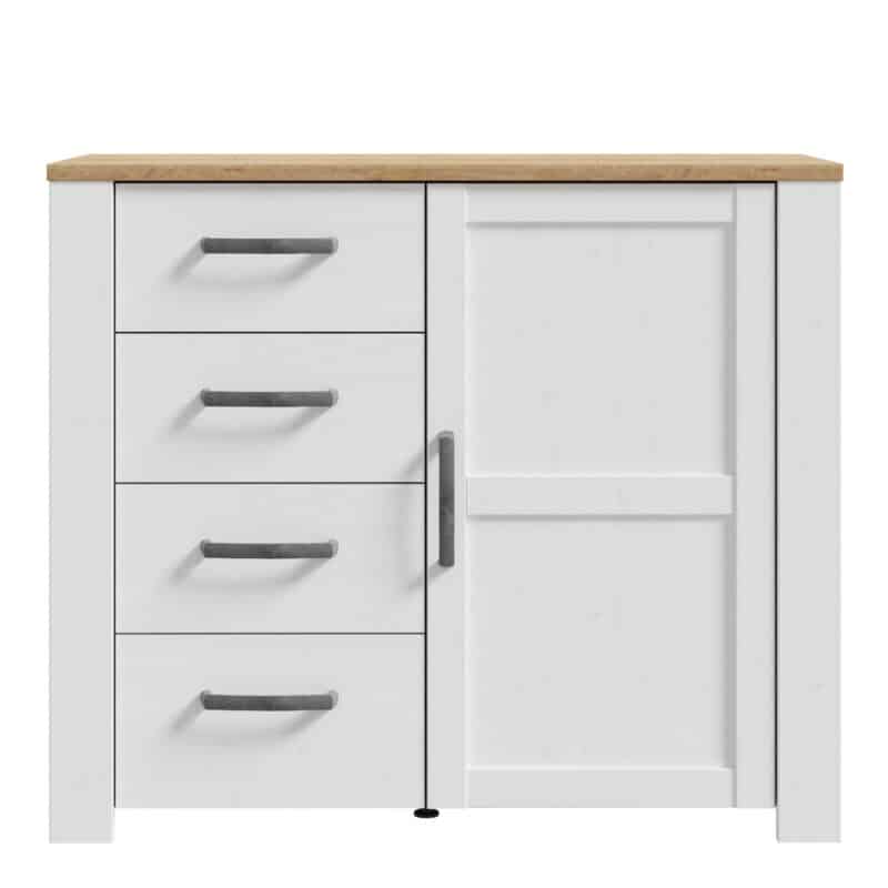 Furniture To Go Bohol 1 Door 4 Drawer White Chest The Home and Office Stores