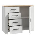 Furniture To Go Bohol 1 Door 4 Drawer White Chest The Home and Office Stores