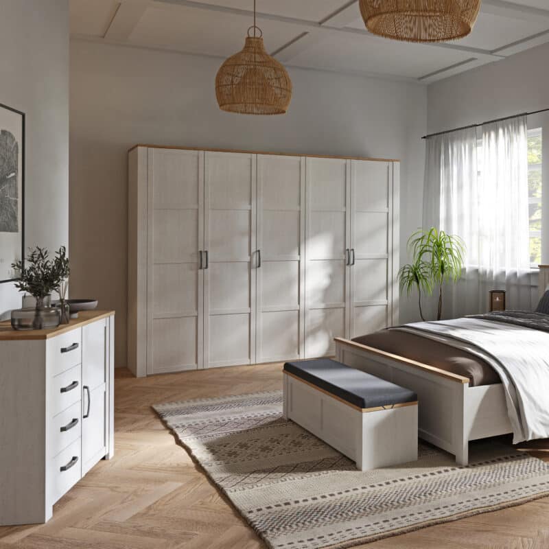 Furniture To Go Bohol 1 Door 4 Drawer White Chest The Home and Office Stores