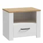 Furniture To Go Bohol 1 drawer white bedside table
