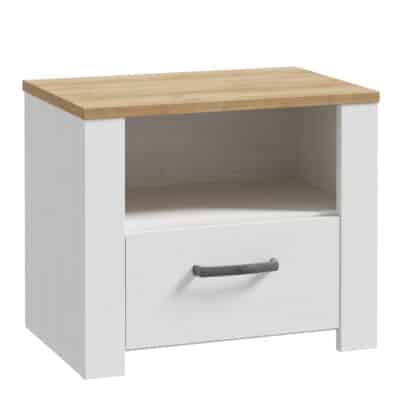 Furniture To Go Bohol 1 drawer white bedside table