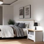 Furniture To Go Bohol 1 Drawer White Bedside Table The Home and Office Stores