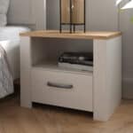 Furniture To Go Bohol 1 Drawer White Bedside Table The Home and Office Stores