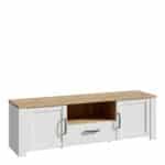 Furniture To Go Bohol 2 door 1 drawer white tv cabinet