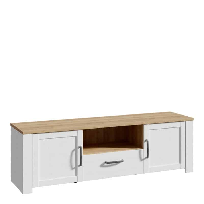 Furniture To Go Bohol 2 door 1 drawer white tv cabinet