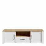 Furniture To Go Bohol 2 Door 1 Drawer White TV Cabinet The Home and Office Stores