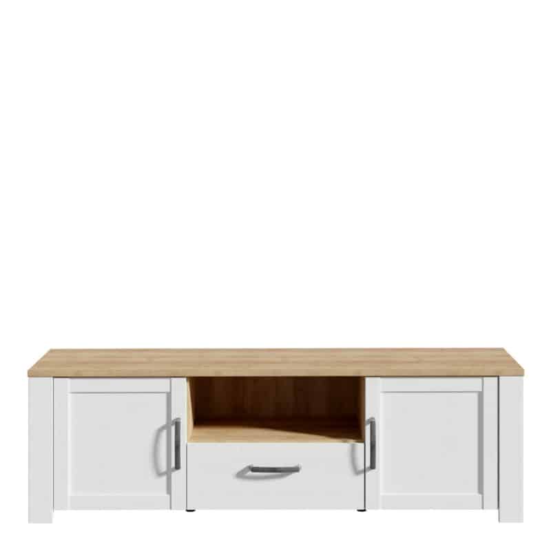 Furniture To Go Bohol 2 Door 1 Drawer White TV Cabinet The Home and Office Stores