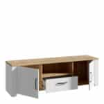 Furniture To Go Bohol 2 Door 1 Drawer White TV Cabinet The Home and Office Stores