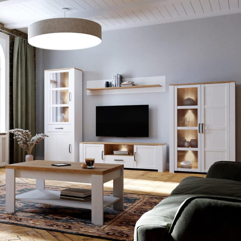 Furniture To Go Bohol 2 Door 1 Drawer White TV Cabinet The Home and Office Stores