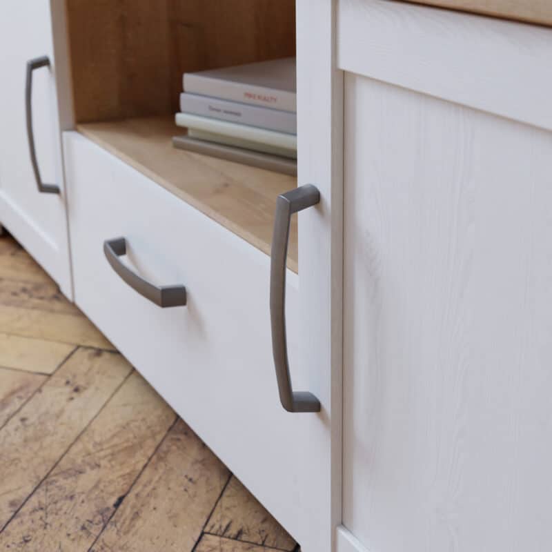 Furniture To Go Bohol 2 Door 1 Drawer White TV Cabinet The Home and Office Stores
