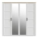 Furniture To Go Bohol 2 Door 2 Mirrored Door White Wardrobe The Home and Office Stores