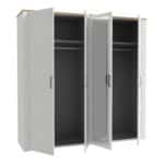 Furniture To Go Bohol 2 Door 2 Mirrored Door White Wardrobe The Home and Office Stores