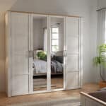 Furniture To Go Bohol 2 Door 2 Mirrored Door White Wardrobe The Home and Office Stores