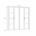 Furniture To Go Bohol 2 Door 2 Mirrored Door White Wardrobe The Home and Office Stores