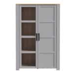 Furniture To Go Bohol 2 Door Grey Display Cabinet The Home and Office Stores