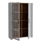 Furniture To Go Bohol 2 Door Grey Display Cabinet The Home and Office Stores