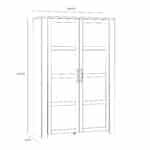 Furniture To Go Bohol 2 Door White Display Cabinet The Home and Office Stores