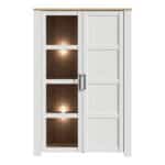 Furniture To Go Bohol 2 Door White Display Cabinet With LED Lighting The Home and Office Stores