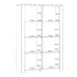 Furniture To Go Bohol 2 Door White Display Cabinet With LED Lighting The Home and Office Stores