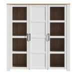 Furniture To Go Bohol 3 Door Large White Display Cabinet The Home and Office Stores