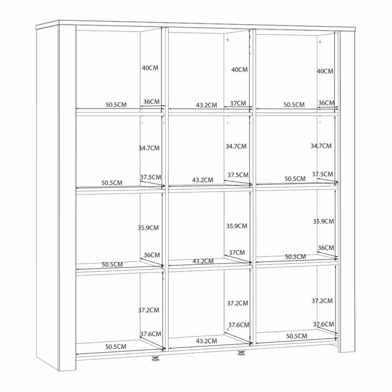Furniture To Go Bohol 3 Door Large White Display Cabinet The Home and Office Stores