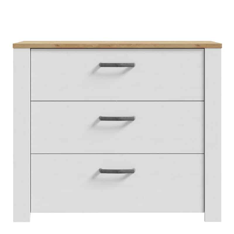 Furniture To Go Bohol 3 Drawer White Chest The Home and Office Stores