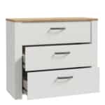Furniture To Go Bohol 3 Drawer White Chest The Home and Office Stores