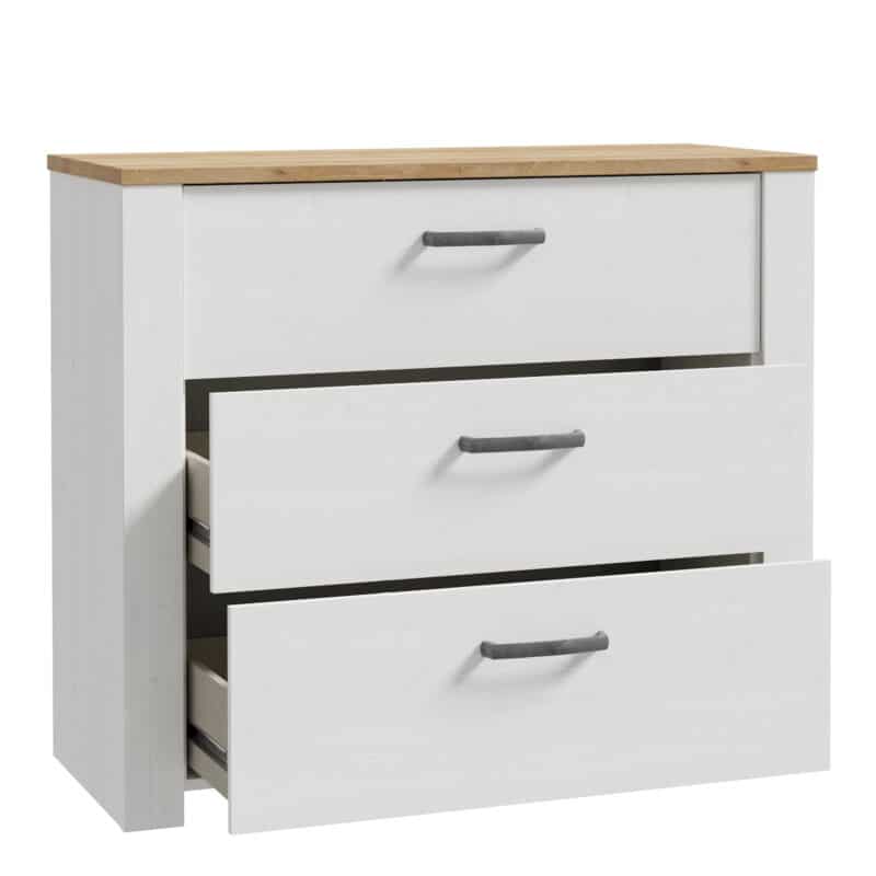 Furniture To Go Bohol 3 Drawer White Chest The Home and Office Stores