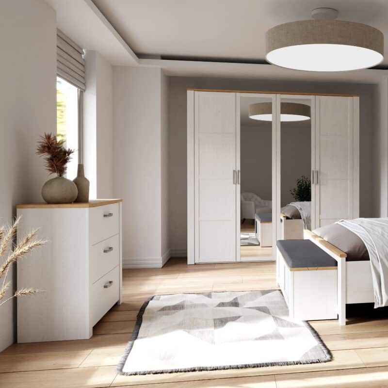Furniture To Go Bohol 3 Drawer White Chest The Home and Office Stores