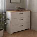 Furniture To Go Bohol 3 Drawer White Chest The Home and Office Stores