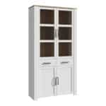 Furniture To Go Bohol 4 door 2 drawer white display cabinet