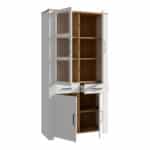 Furniture To Go Bohol 4 Door 2 Drawer White Display Cabinet The Home and Office Stores